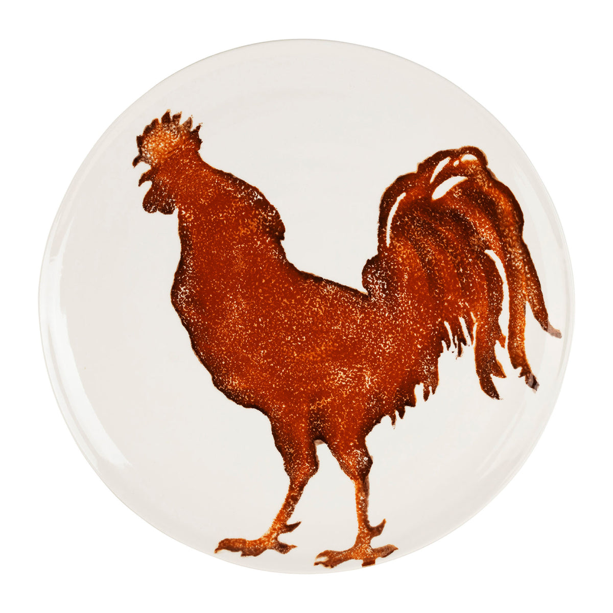 Round Dish Basse-Cour Brown D36.5Cm Earthenware — The Hampton Home Shop