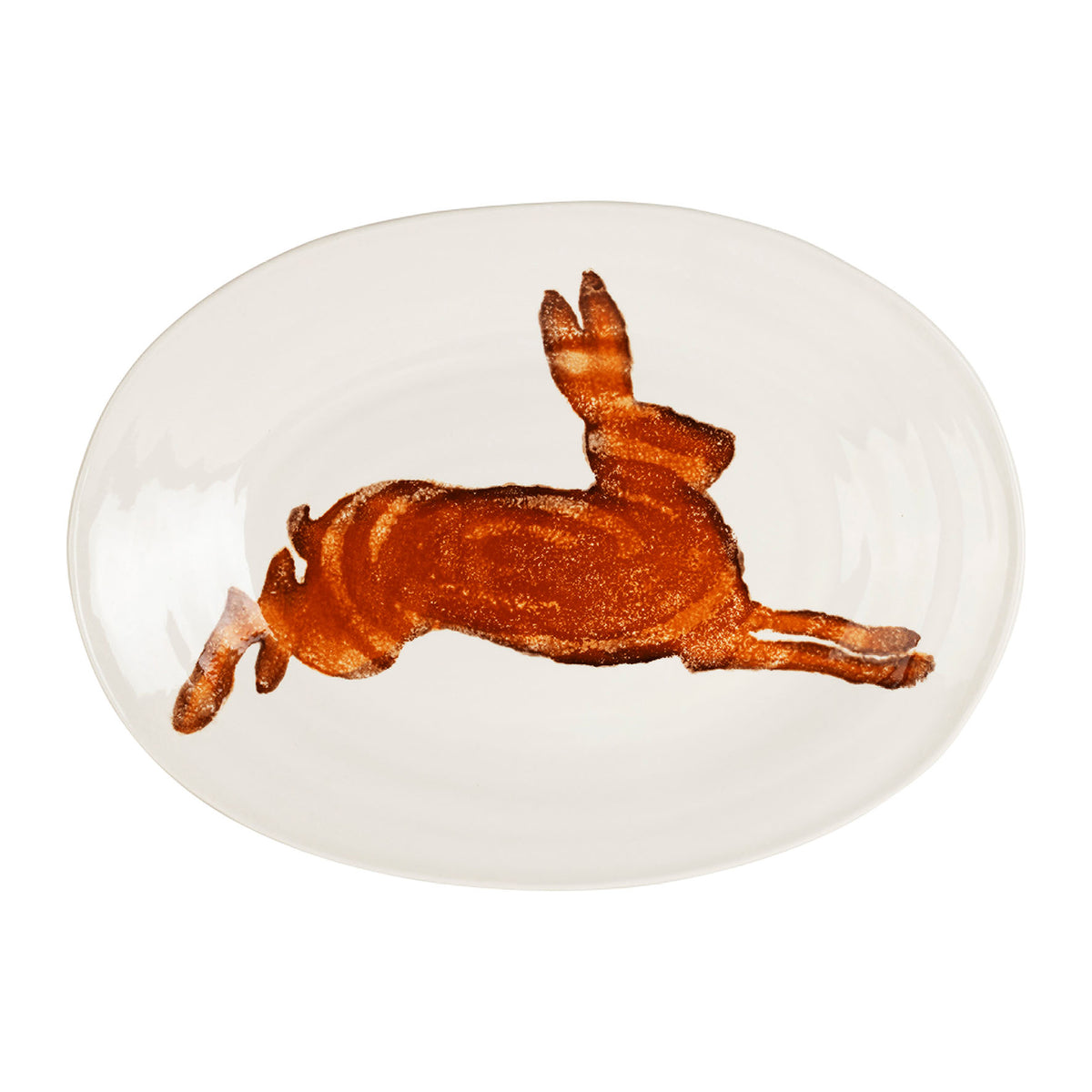 Deep Dish Basse-Cour Brown 44X32X5.5Cm Earthenware — The Hampton Home Shop