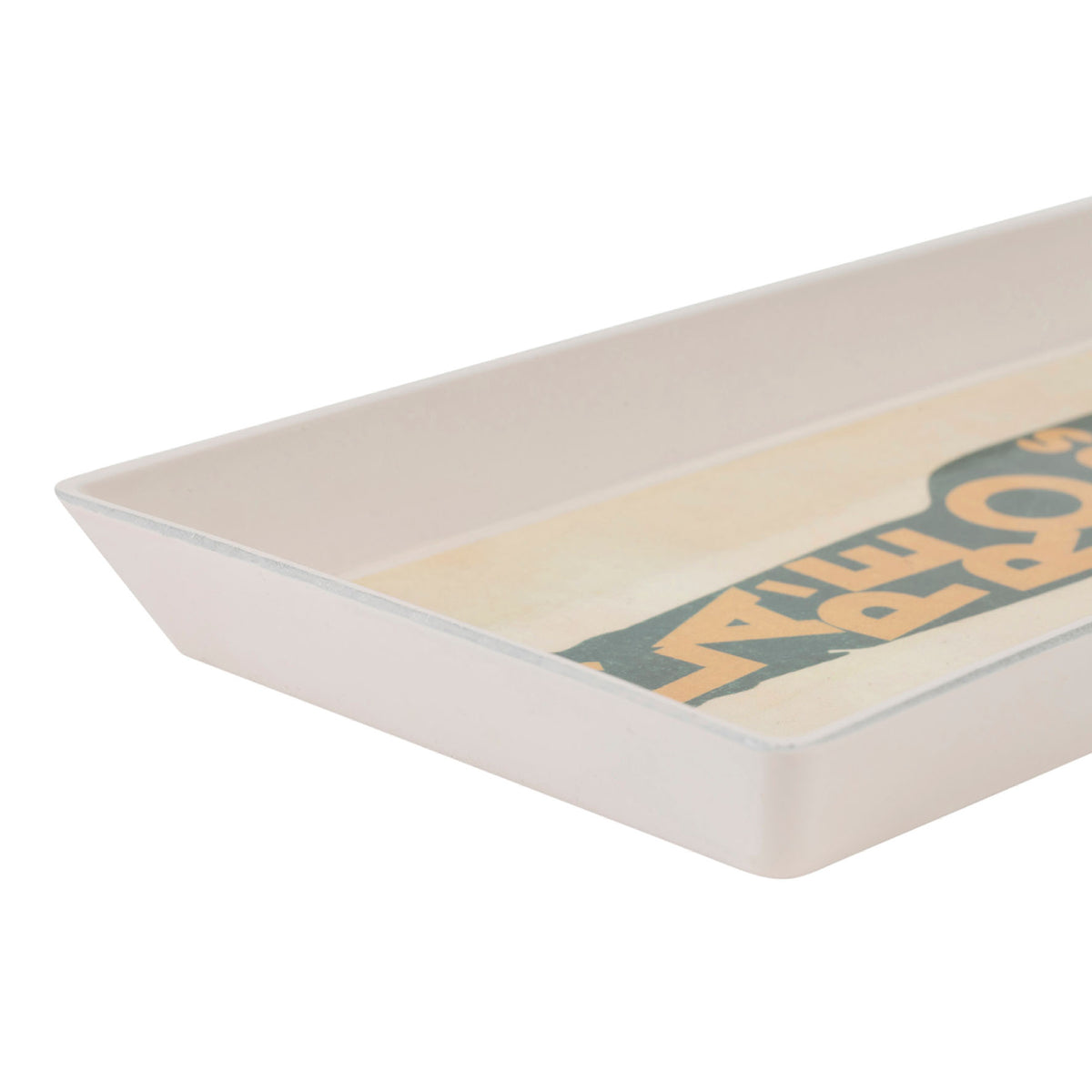 Rectangular Tray Copain-Abord Beige+Green 26X11 Pp — The Hampton Home Shop