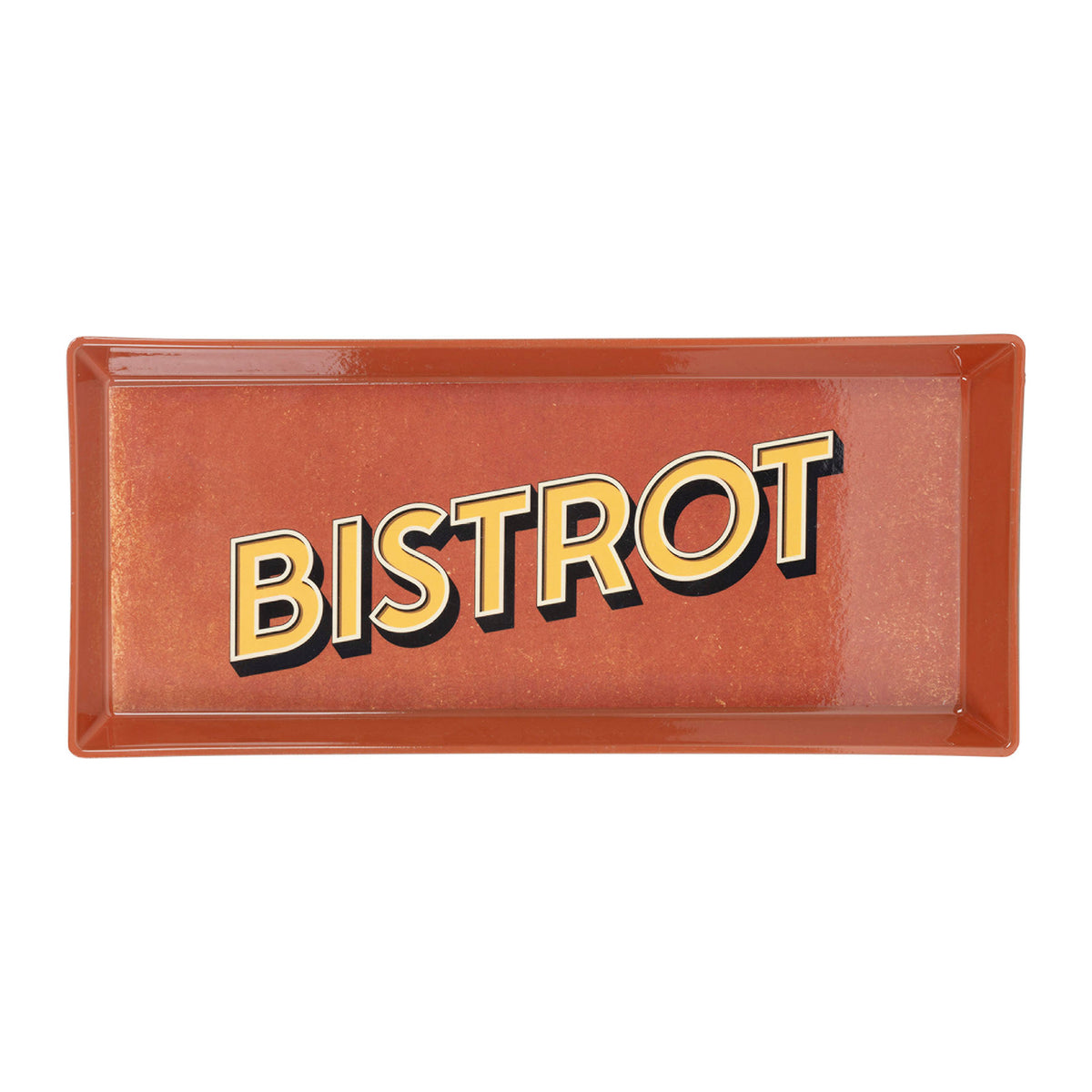 Rectangular Tray Bistrot-Amis Rust+Yellow 26X11 Pp — The Hampton Home Shop