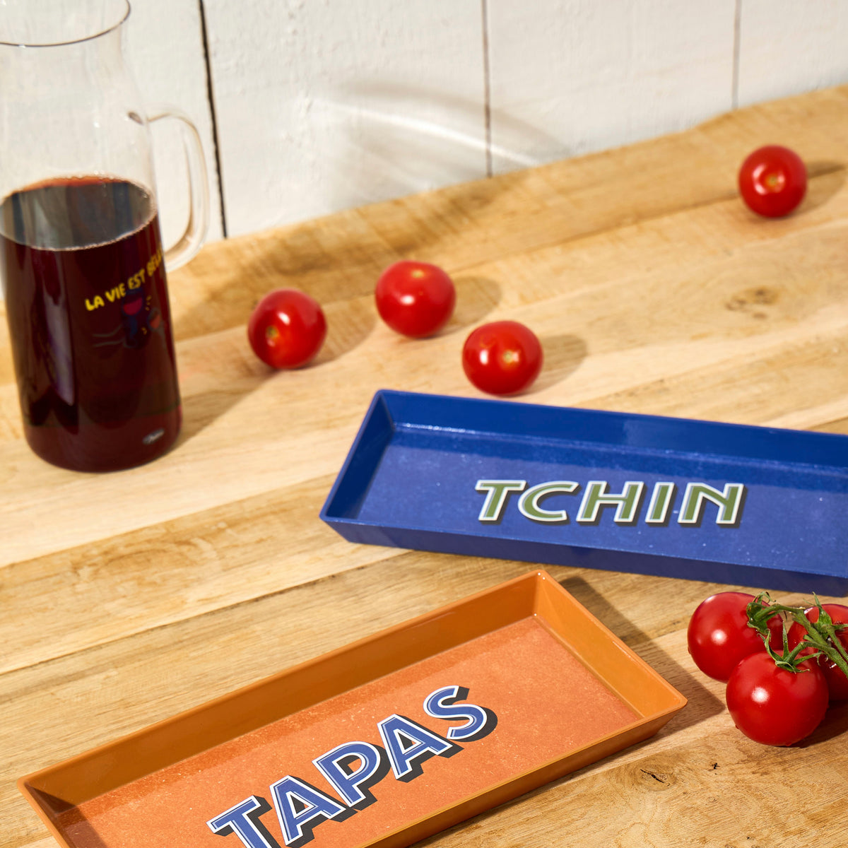 Tray X2 Apero A L'Itali Multicolor 26X11Cm Pp — The Hampton Home Shop
