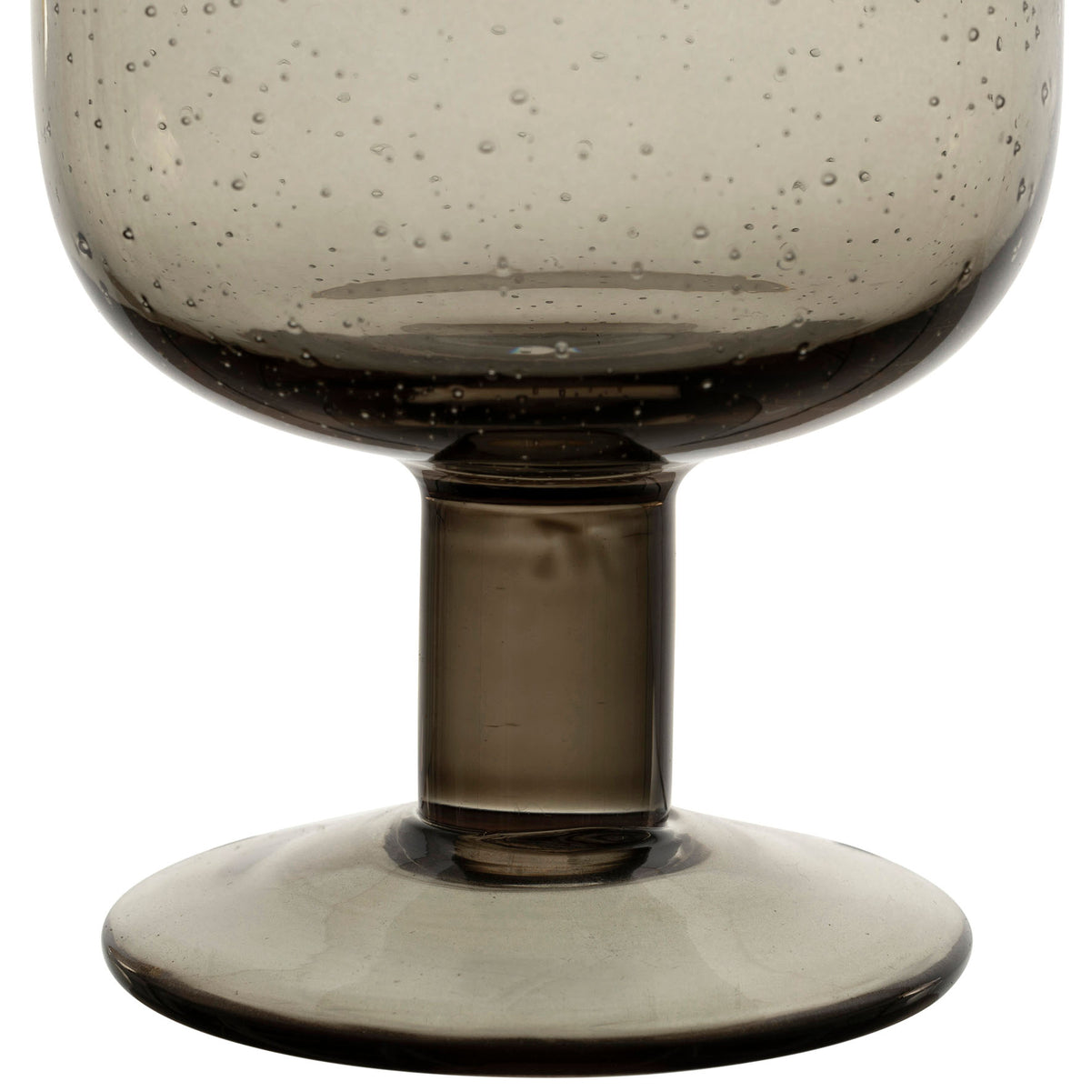 Stemmed Glass Pernille Smoked 40Cl Bubble Glass — The Hampton Home Shop
