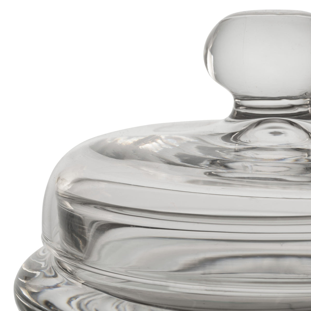Round Butter Dish Elice D13Xh8Cm Glass — The Hampton Home Shop