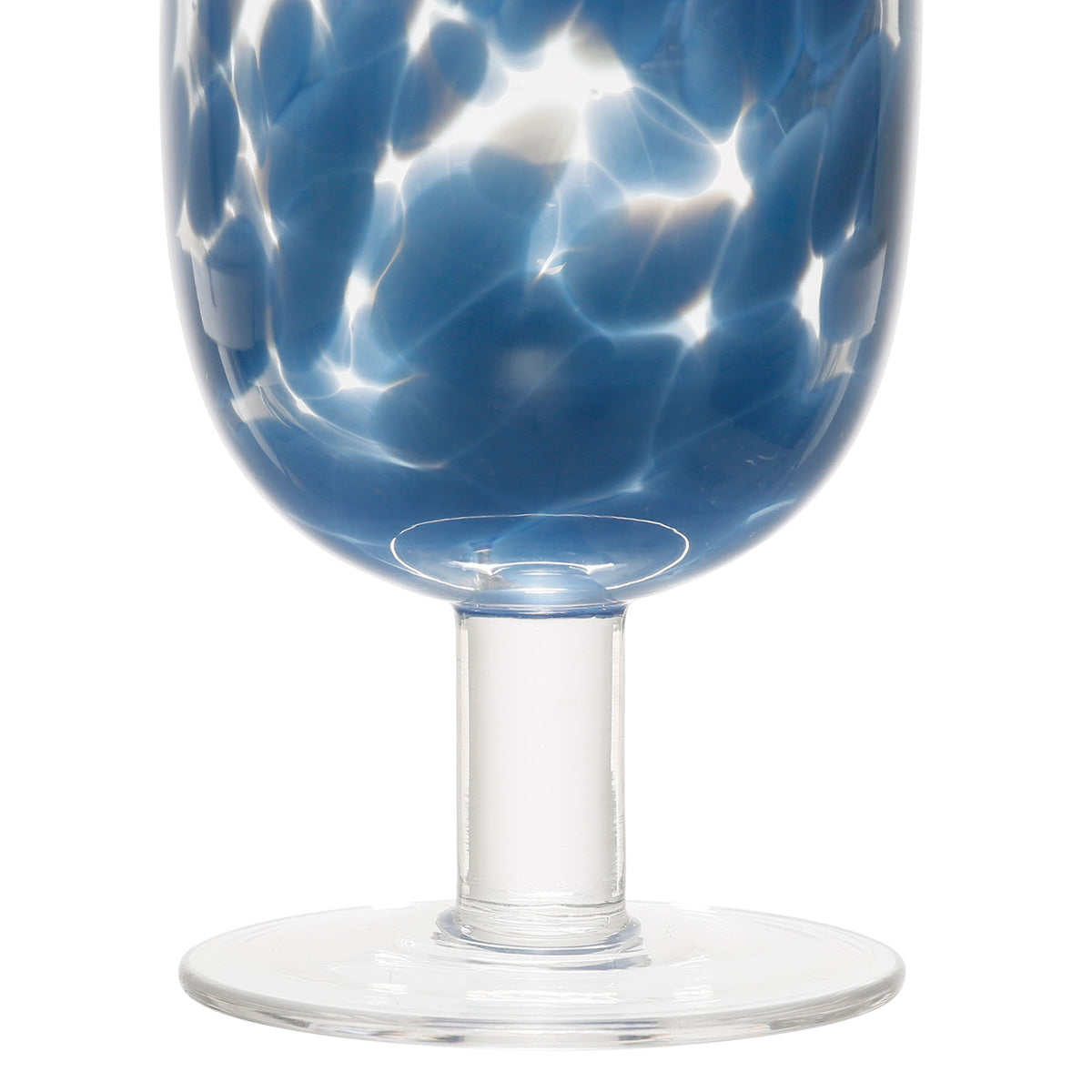 Wine Glass Preline Blue 30Cl-D8Xh14Cm Glass — The Hampton Home Shop