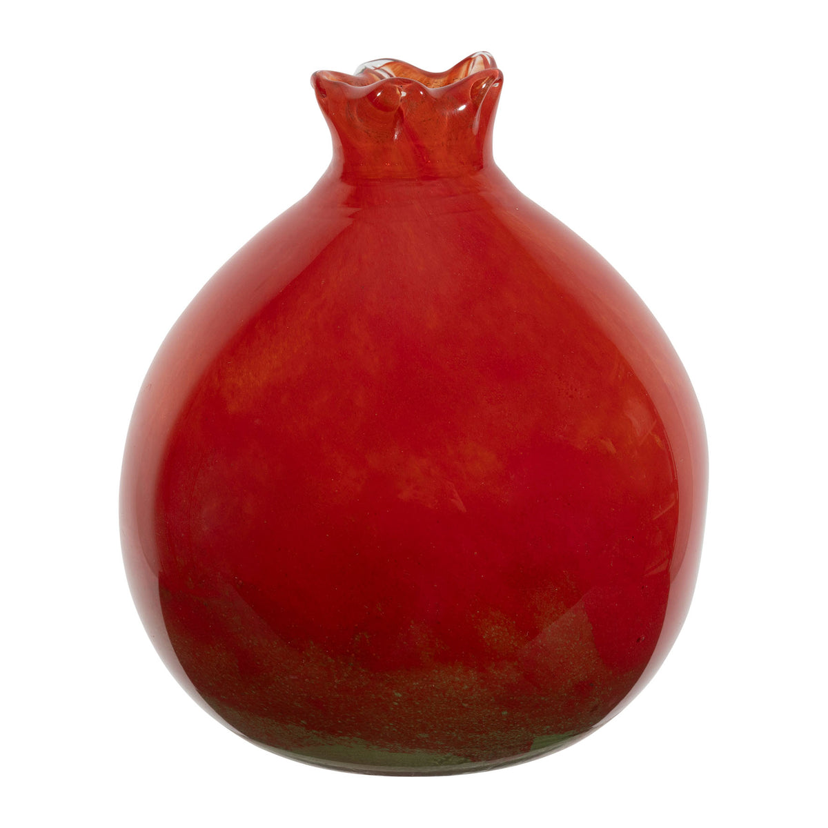 Decorative Pomegran Grenadier Red+Green 10X10X11C — The Hampton Home Shop