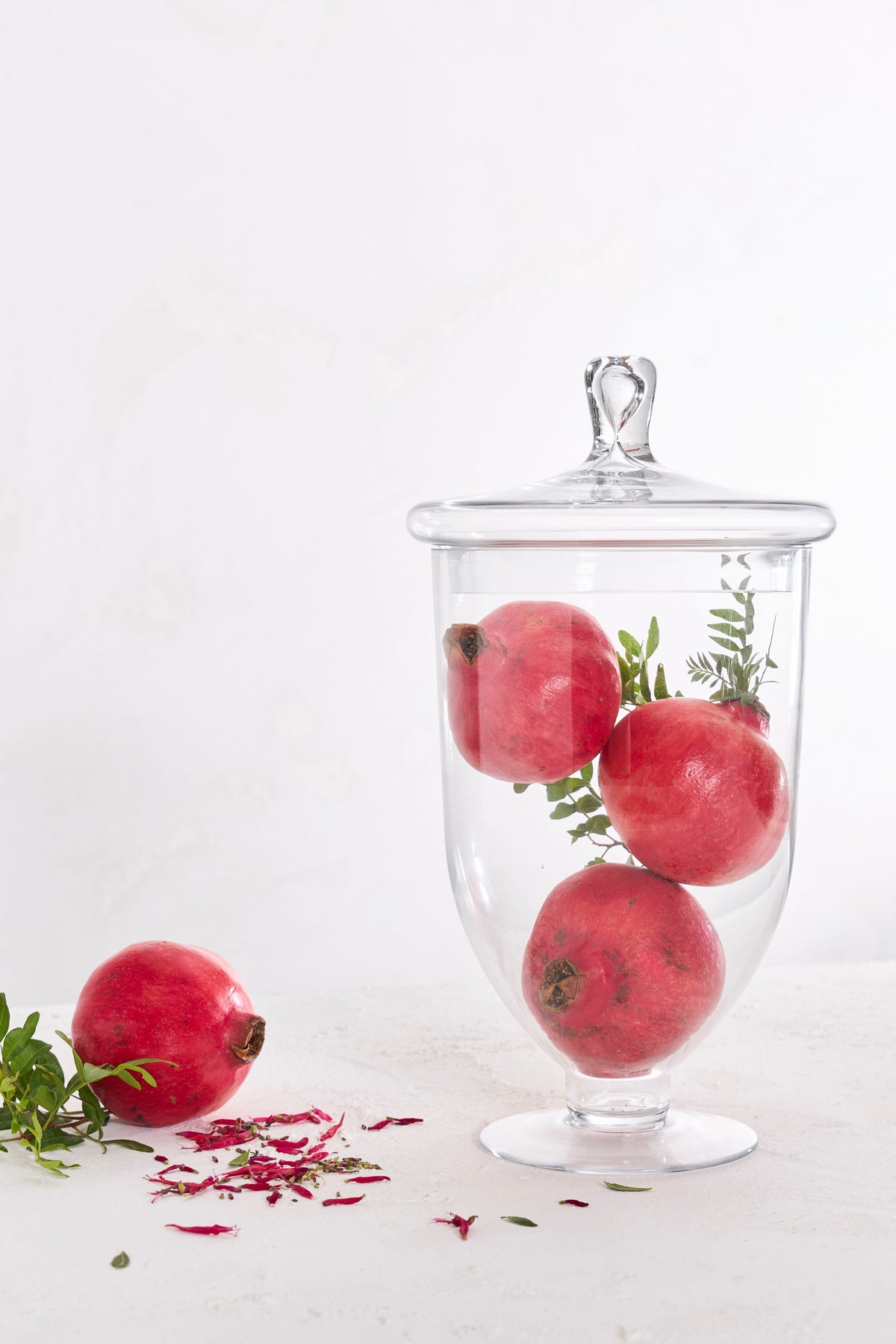 Stemmed Bowl With Lid Eloise D20.5Xh38Cm Glass — The Hampton Home Shop