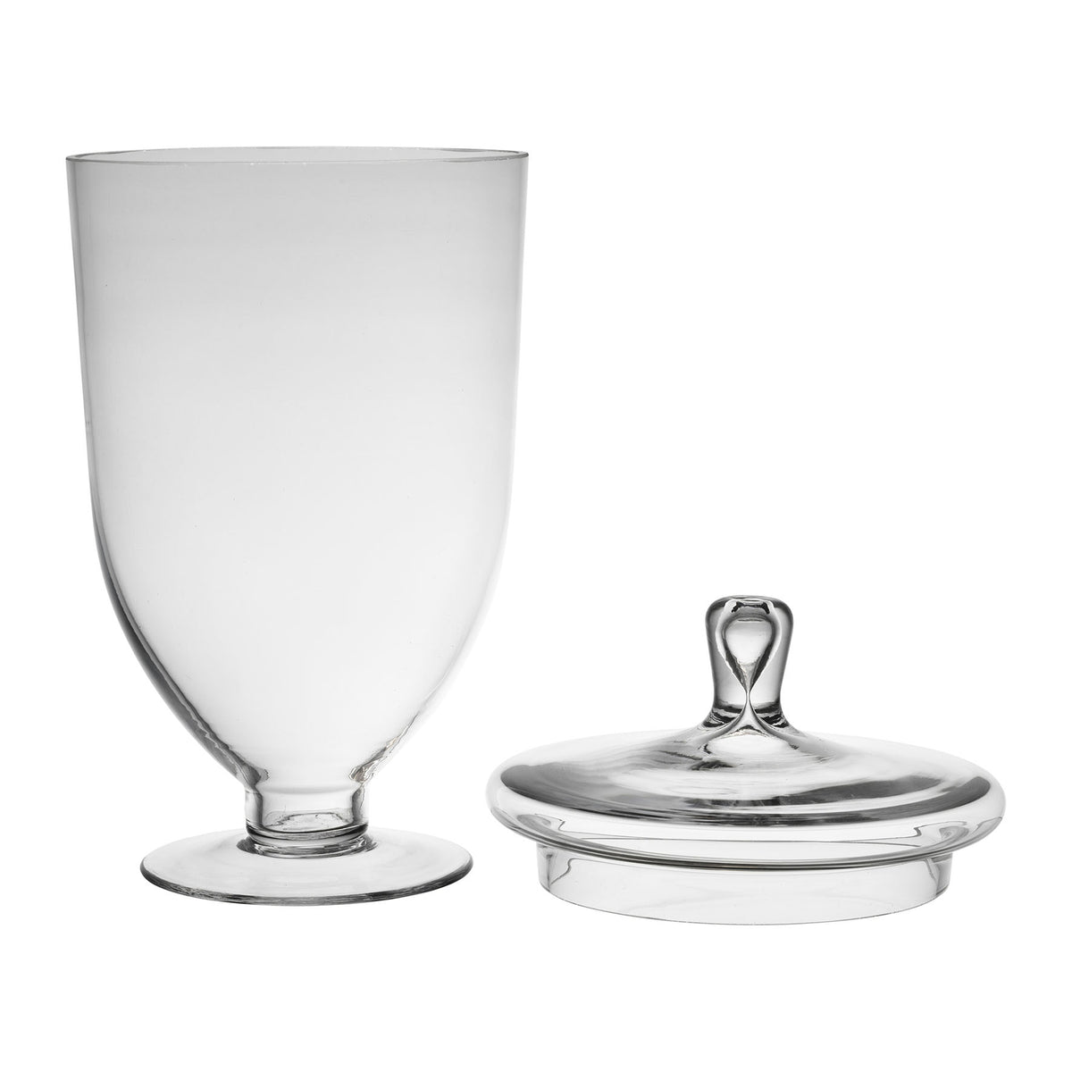 Stemmed Bowl With Lid Eloise D20.5Xh38Cm Glass — The Hampton Home Shop
