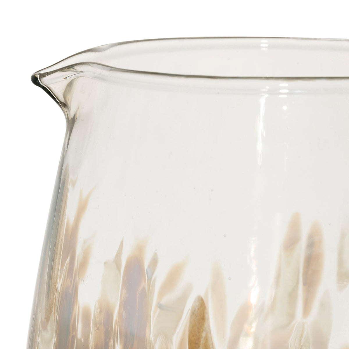 Jug Preline White+Gold 2.3L-18X14Xh20Cm Glass — The Hampton Home Shop