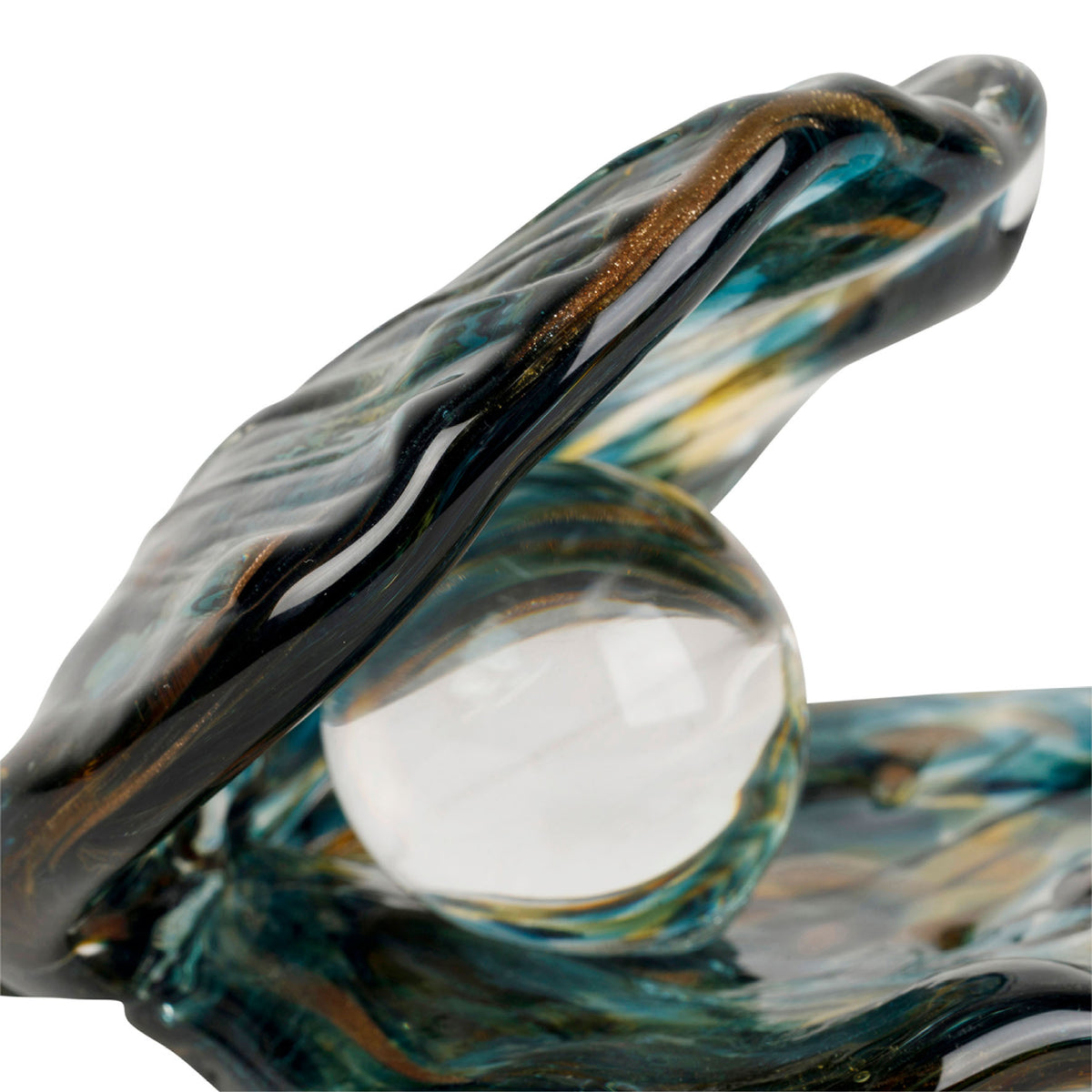 Deco Shell Amarres Turquoise+Beige 11.5X9.5Xh8.5Cm — The Hampton Home Shop