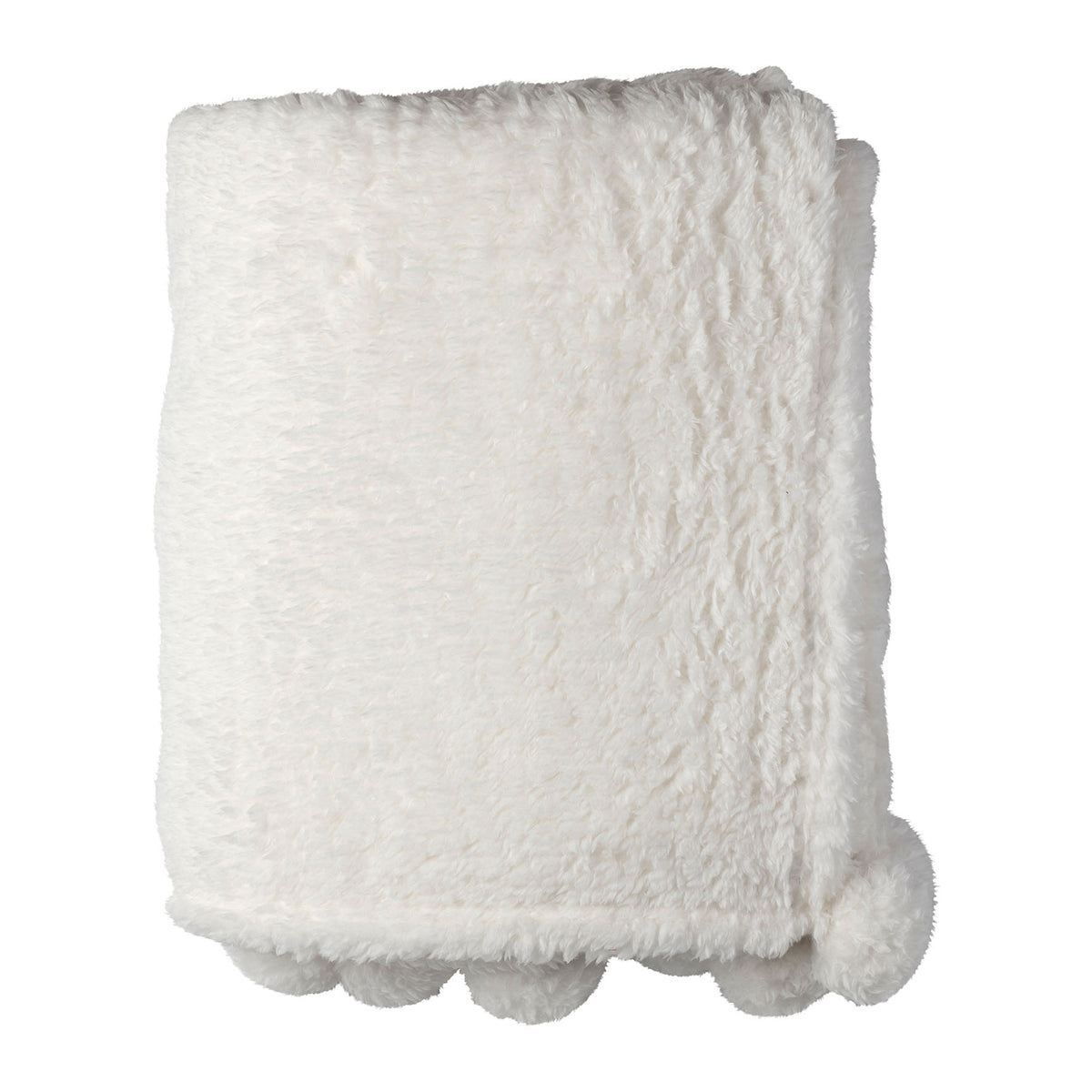 Plaid Songes White 170X130Cm Polyester — The Hampton Home Shop
