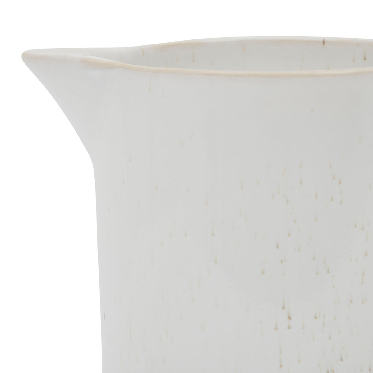 Plunger Coff Pot Nordika Speckled Wht 1L Stoneware — The Hampton Home Shop