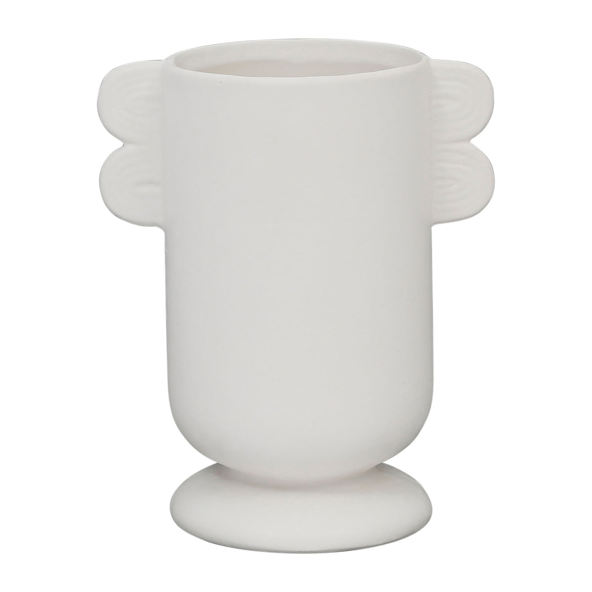 Vase Funny White 21X13.5Xh24Cm Dolomite — The Hampton Home Shop