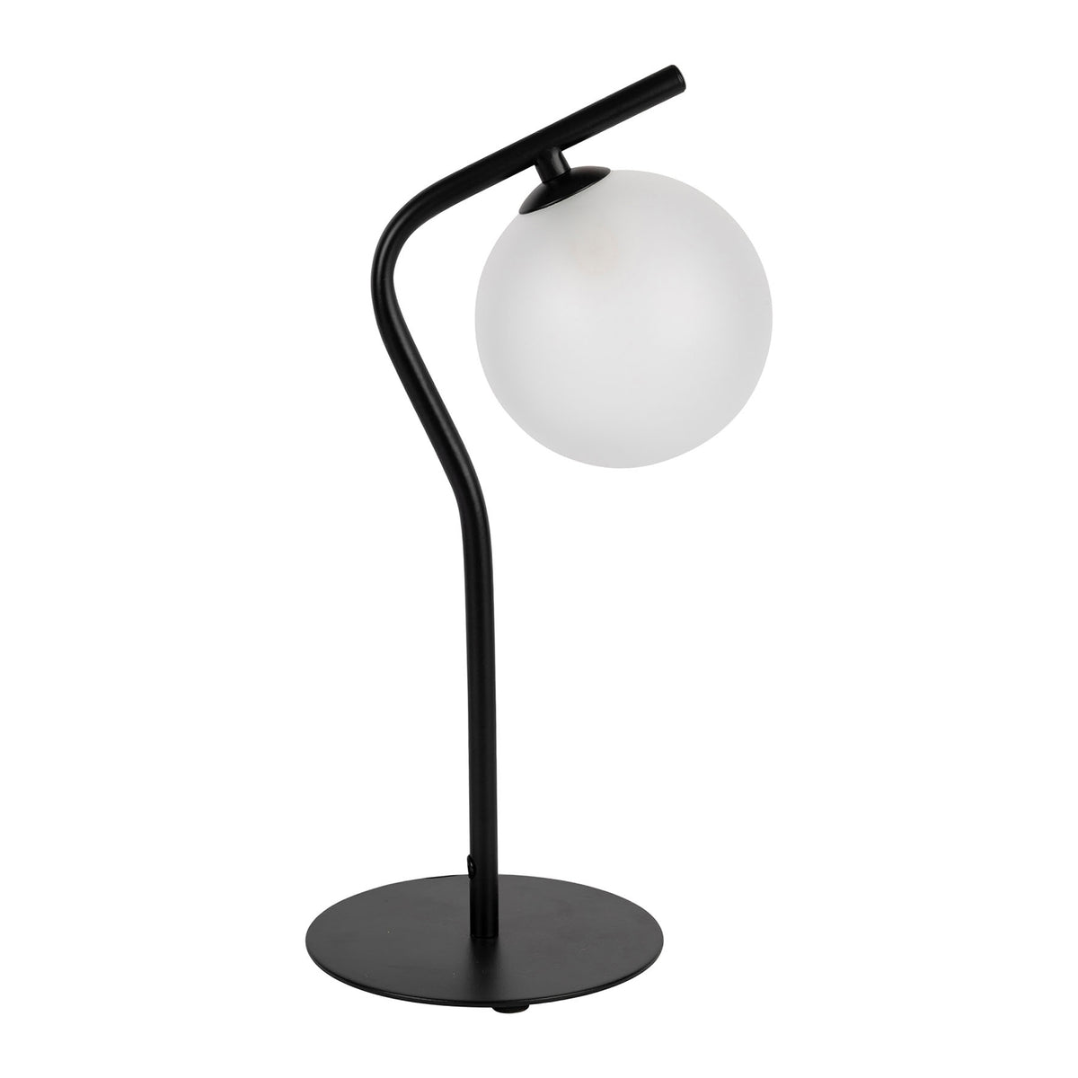 Lamp Ardeco Matt Black 20X15Xh36Cm-G9 Iron+Glass — The Hampton Home Shop