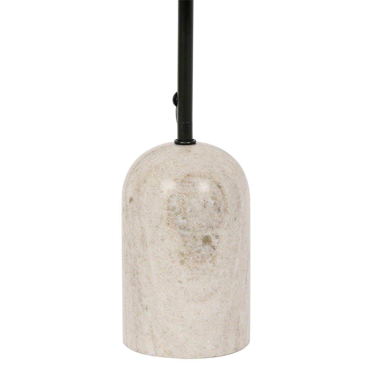 Lamp Organic Beige D10-20Xh40.5 Marble+Iron+Cotton — The Hampton Home Shop