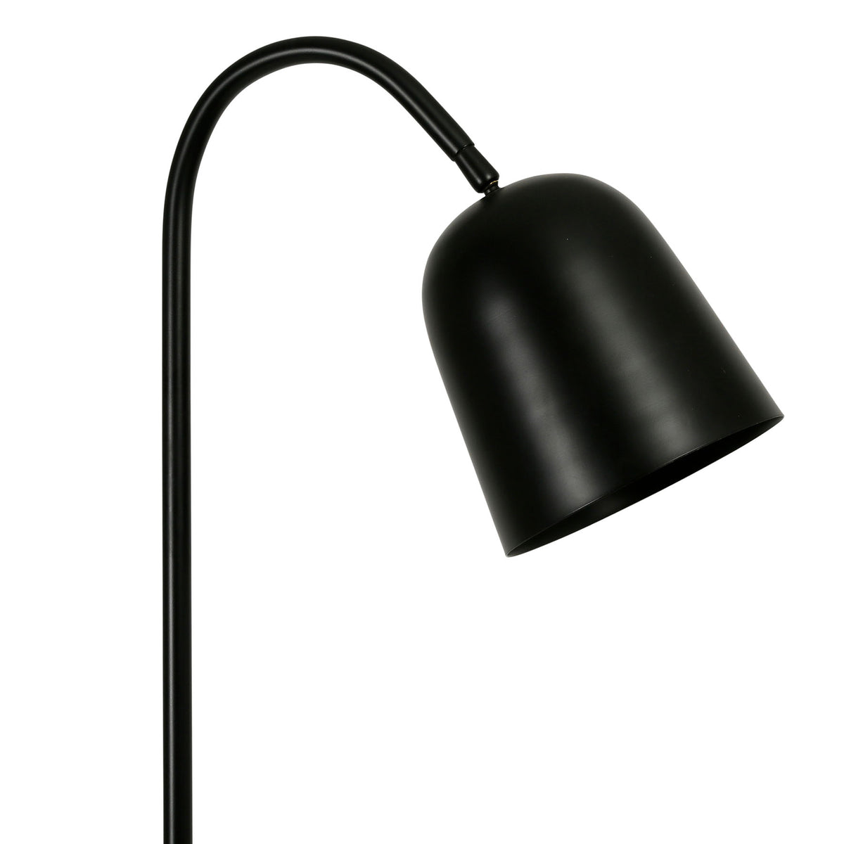 Standard Lamp Courba Black 43X18H149.5 Iron+Marble — The Hampton Home Shop