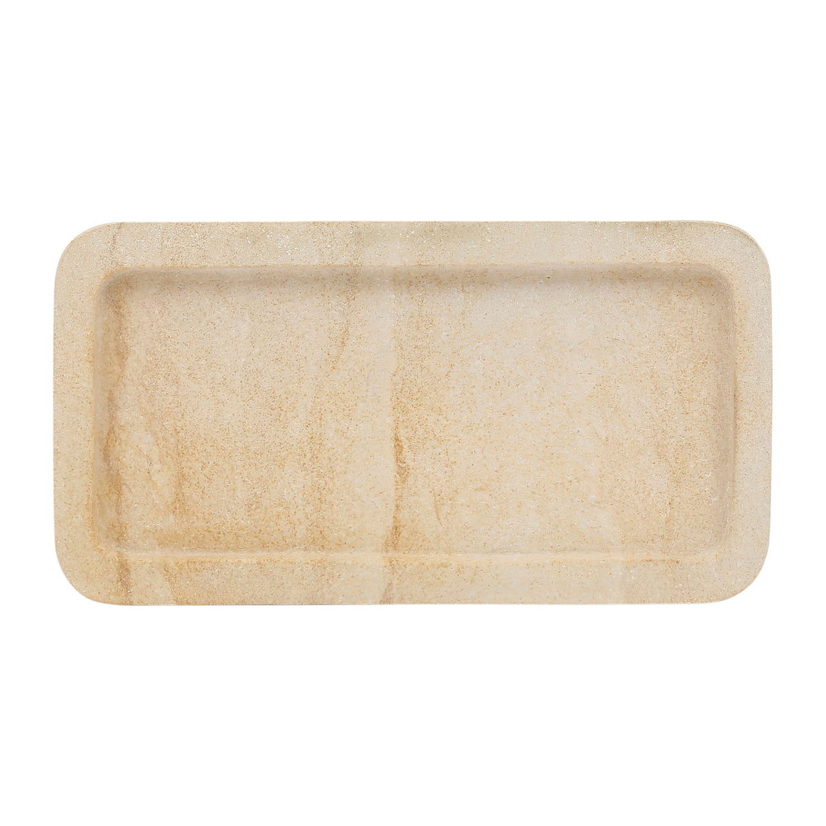 Coin Tray Eskela Beige 28X15Cm Marble — The Hampton Home Shop