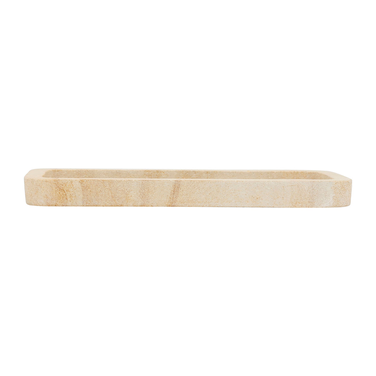Coin Tray Eskela Beige 28X15Cm Marble — The Hampton Home Shop