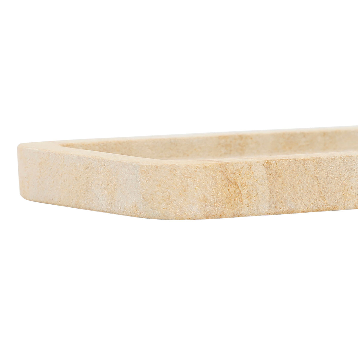 Coin Tray Eskela Beige 28X15Cm Marble — The Hampton Home Shop