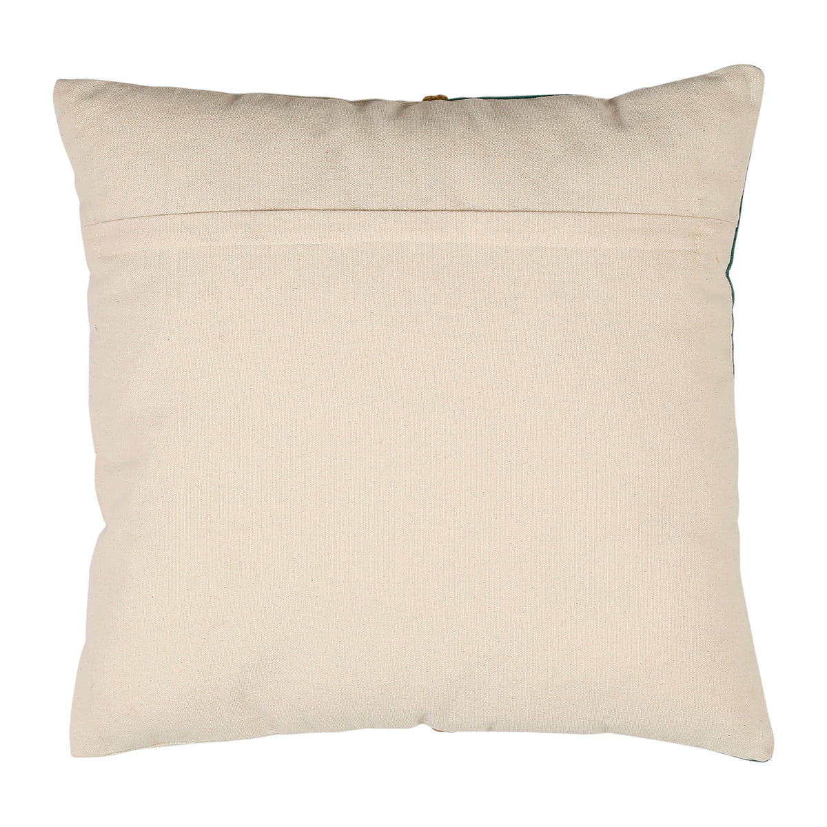 Cushion Cover Neo Emerald+Off-White 45X45Cm Velvet — The Hampton Home Shop