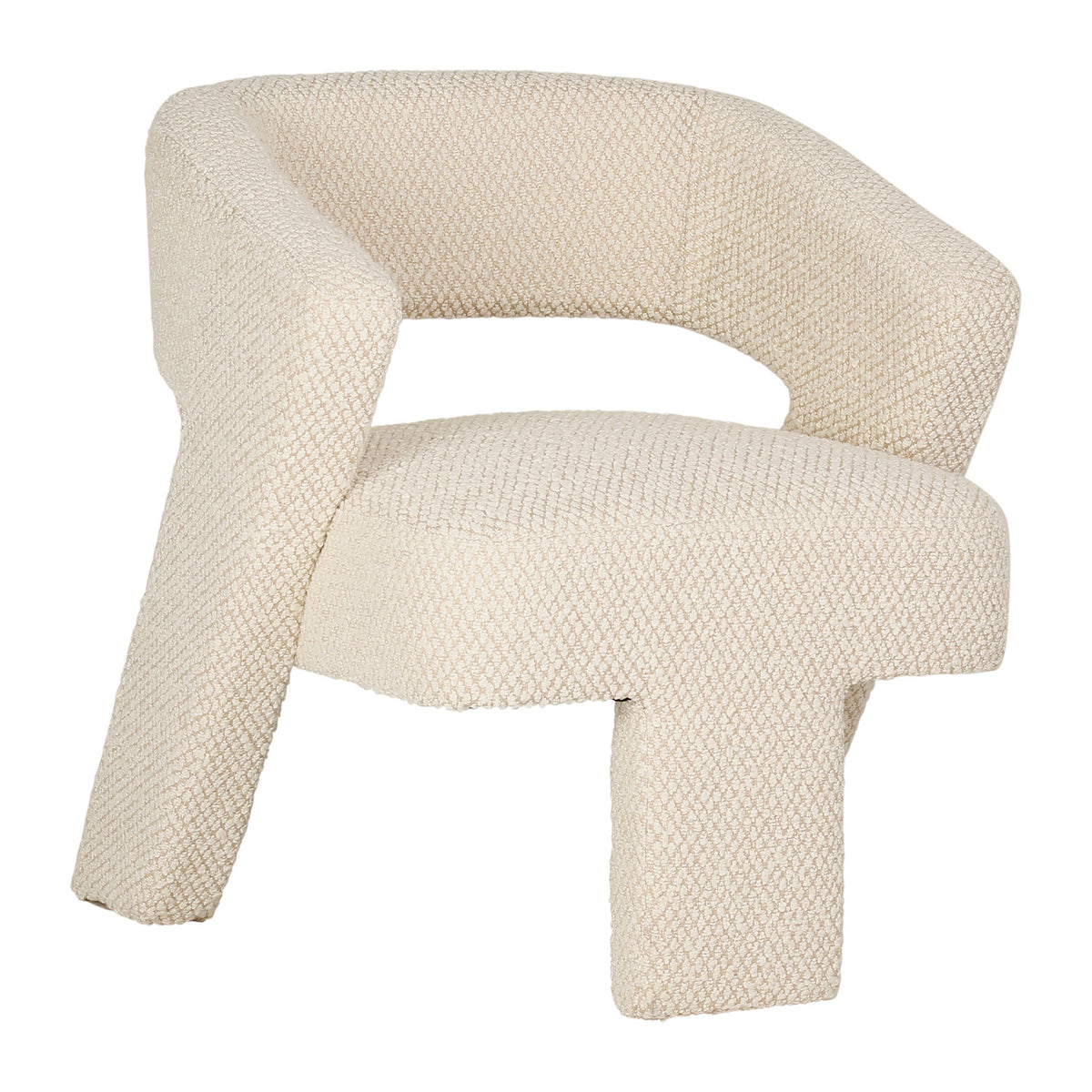 Armchair Klosen Ivory 70X70Xh77 Polyester+Acrylic — The Hampton Home Shop