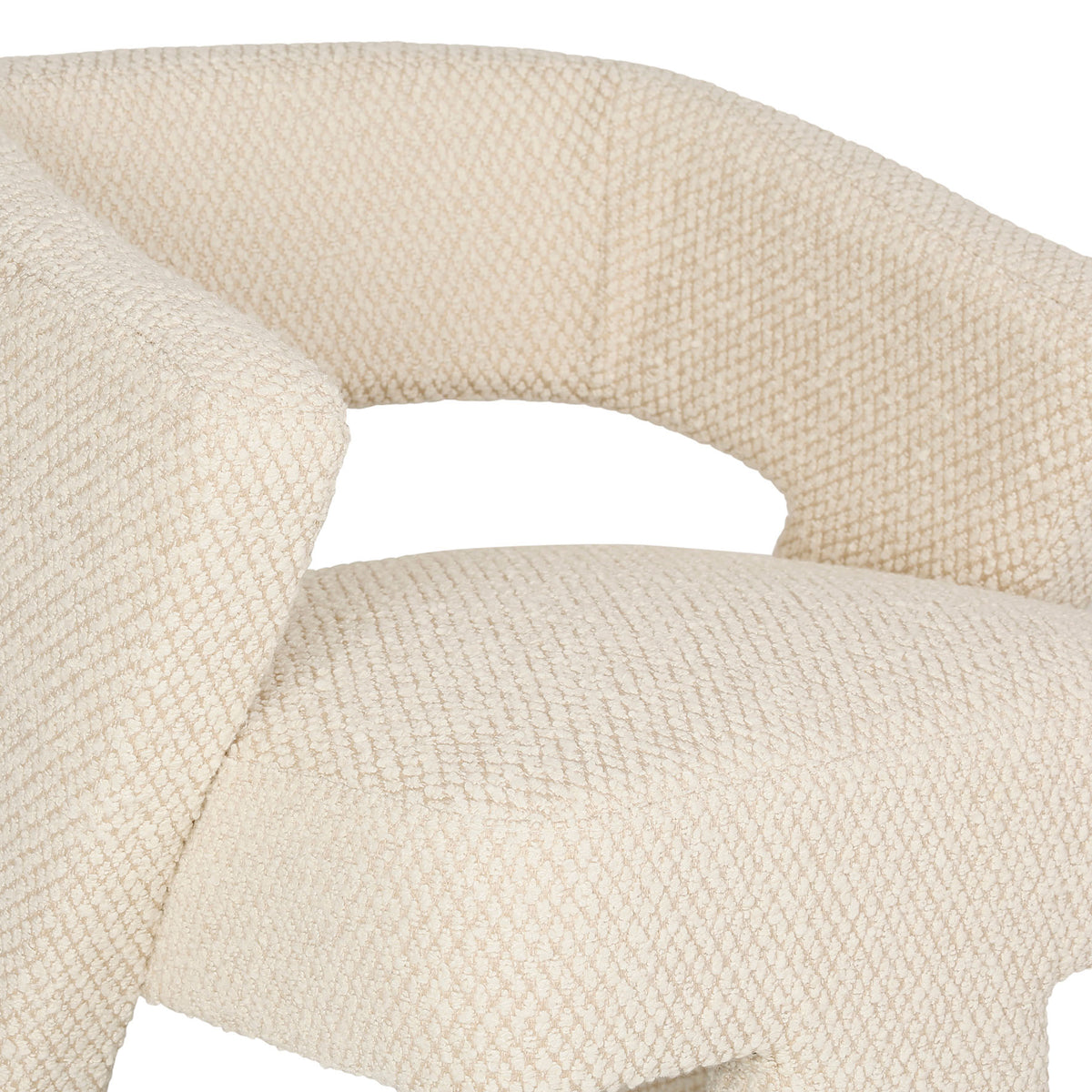 Armchair Klosen Ivory 70X70Xh77 Polyester+Acrylic — The Hampton Home Shop