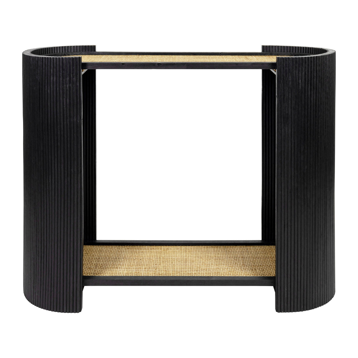 Console Saori Black+Nat 94X35Xh75Cm Rattan+Bamboo — The Hampton Home Shop
