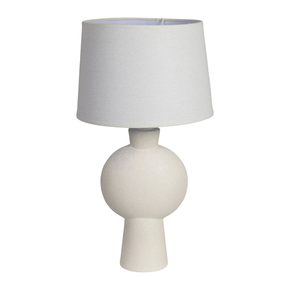 Lamp Klosen Off-White D24.5Xh52Cm Ceramic+Linen — The Hampton Home Shop