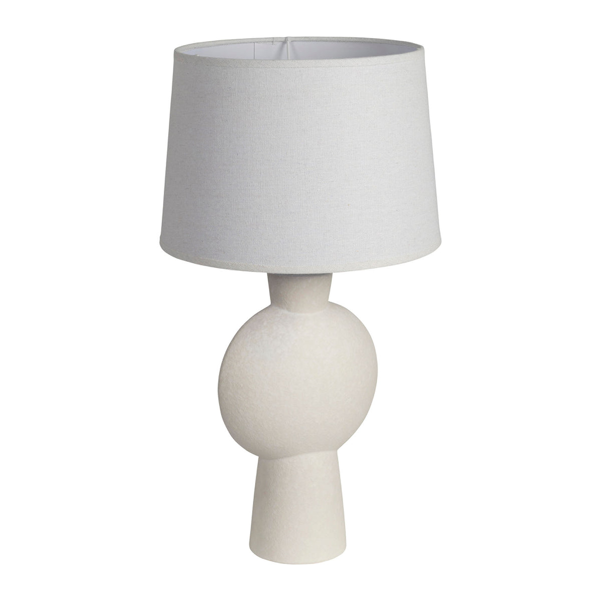 Lamp Klosen Off-White D24.5Xh52Cm Ceramic+Linen — The Hampton Home Shop