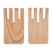 Salad Servers X2 Dalbert Nat 8X15Cm Acacia Wood — The Hampton Home Shop