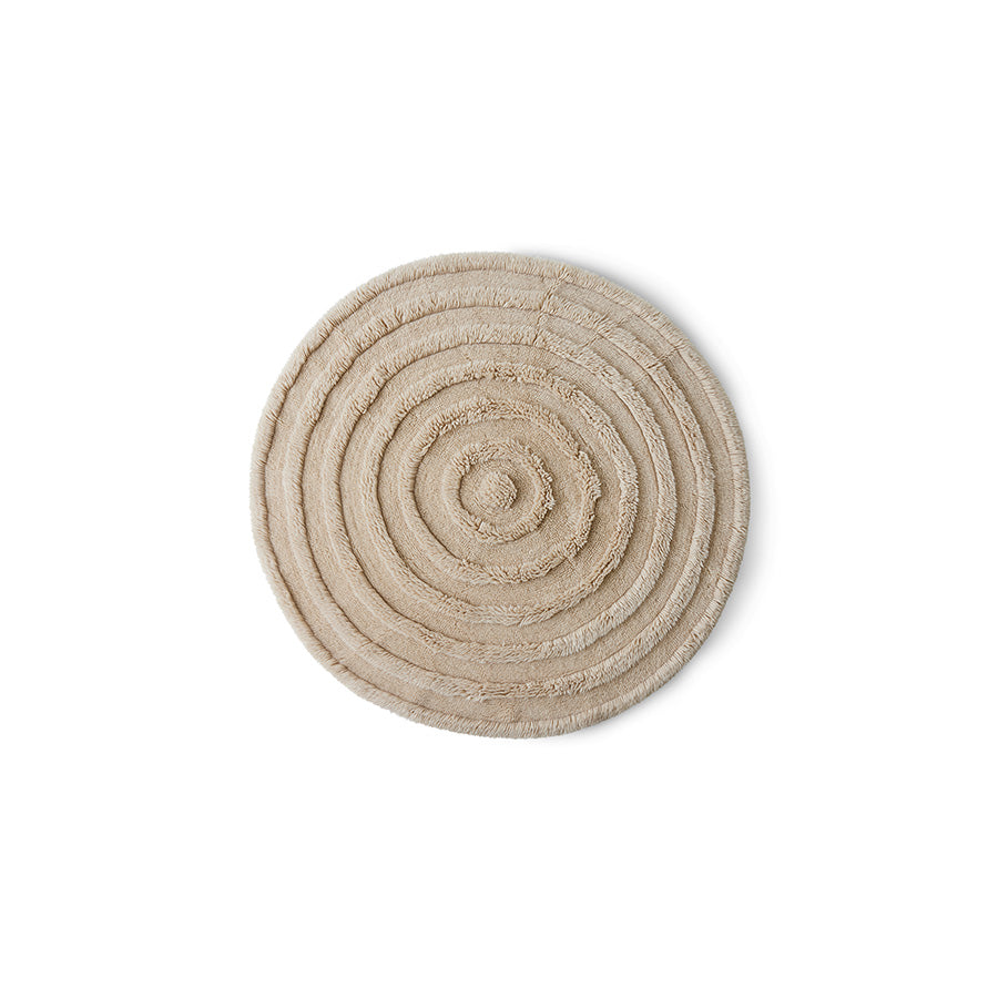 Round Woolen Rug Cream 150 D — The Hampton Home Shop