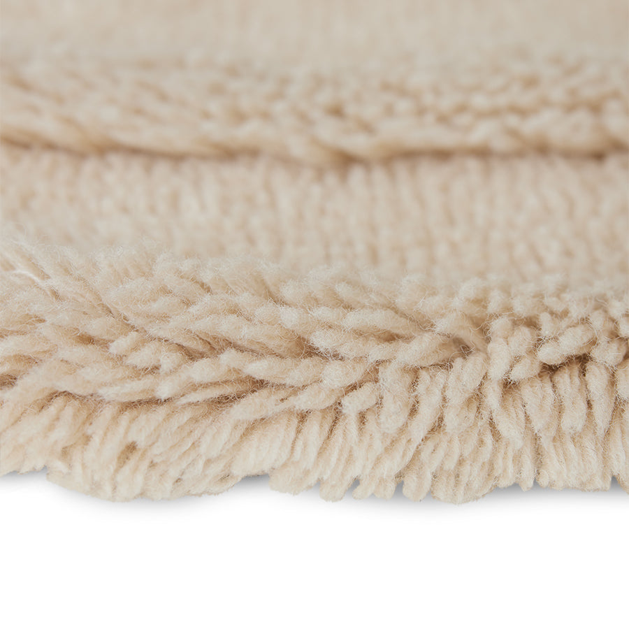 Round Woolen Rug Cream 150 D — The Hampton Home Shop