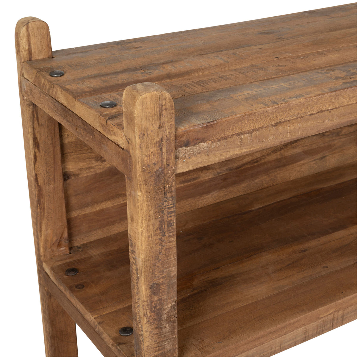 Shelf 3 Levels Campagne Nt 90X35H100 Recycled Wood — The Hampton Home Shop