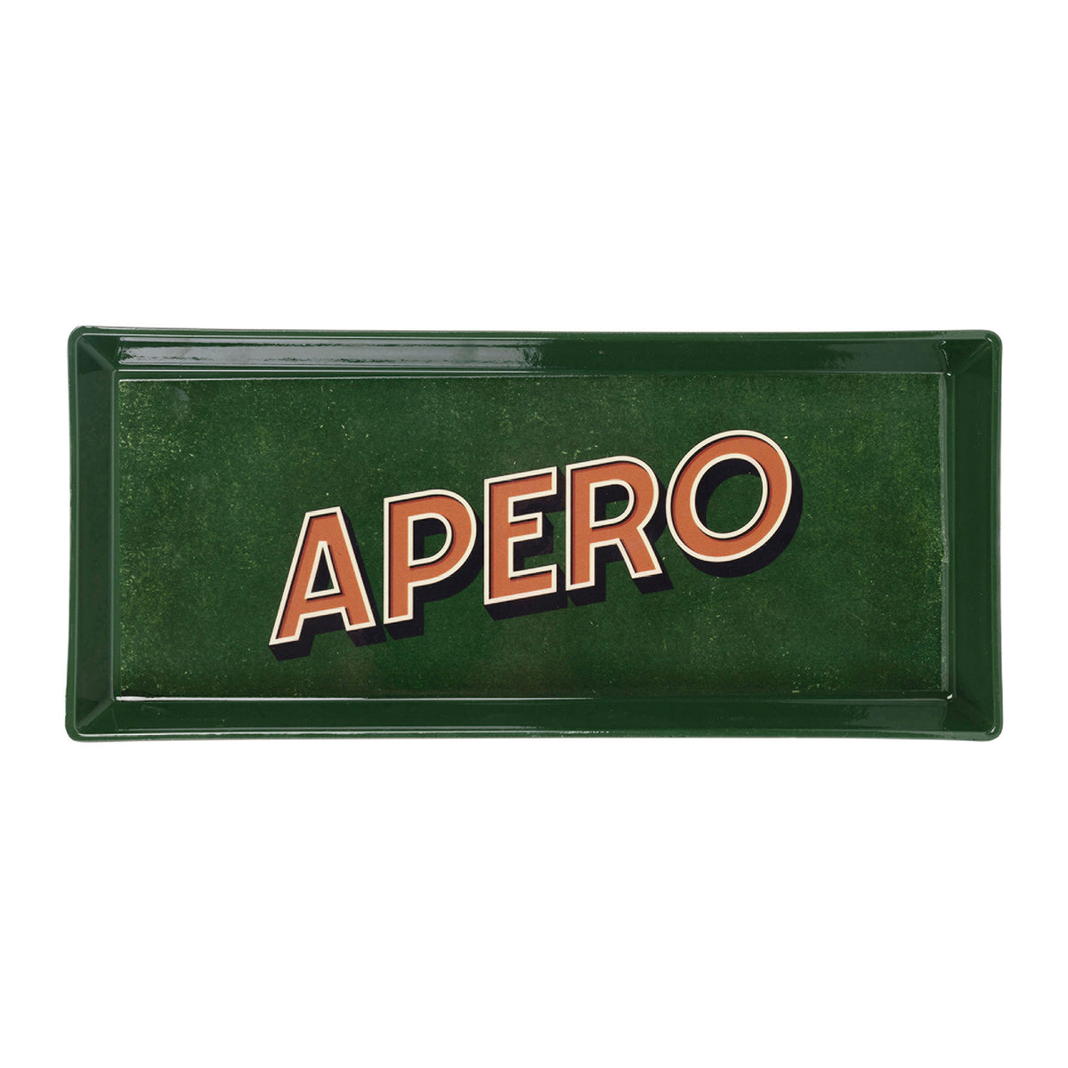 Rectangular Tray Copain-Abord Green+Red 26X11Cm Pp — The Hampton Home Shop