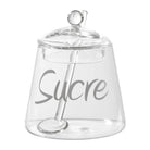 Sugar Pot W/Spoon Papille D7.5Xh9Cm Glass — The Hampton Home Shop