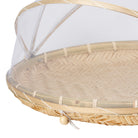 Tray W/Bell Cover Ancile Natural D45Xh28Cm Bamboo — The Hampton Home Shop