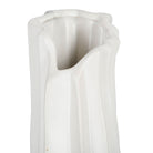 Vase Pliss’ White 16X10Xh36Cm Earthenware — The Hampton Home Shop