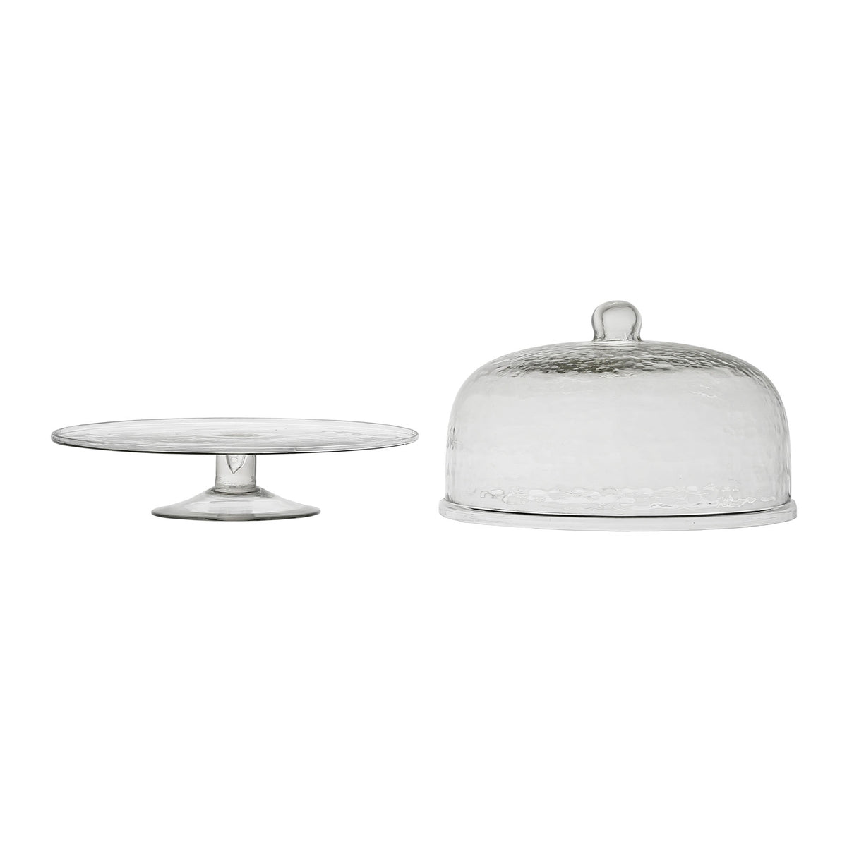 Stemmed Cake Dish W/Bell Cover Gaia D30Xh25 Glass — The Hampton Home Shop
