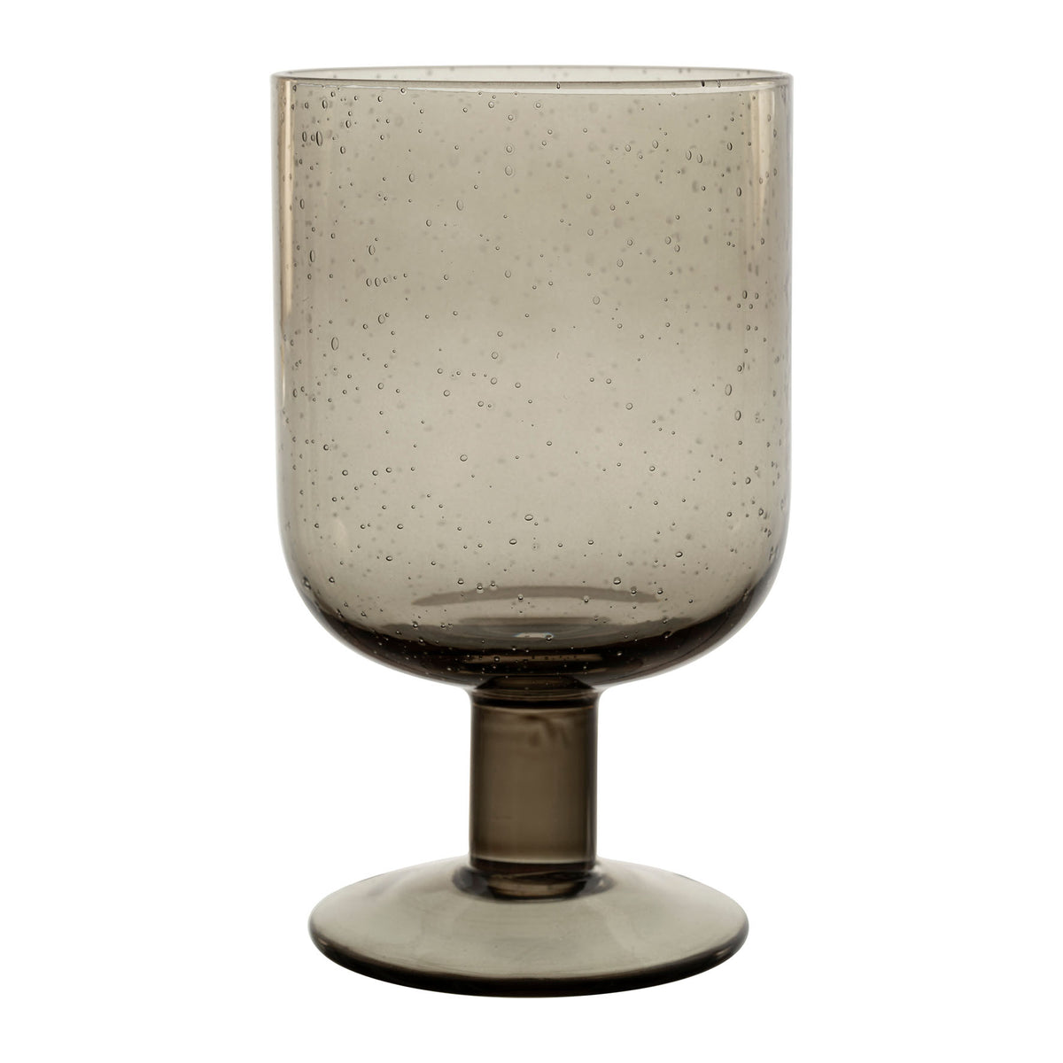 Stemmed Glass Pernille Smoked 40Cl Bubble Glass — The Hampton Home Shop