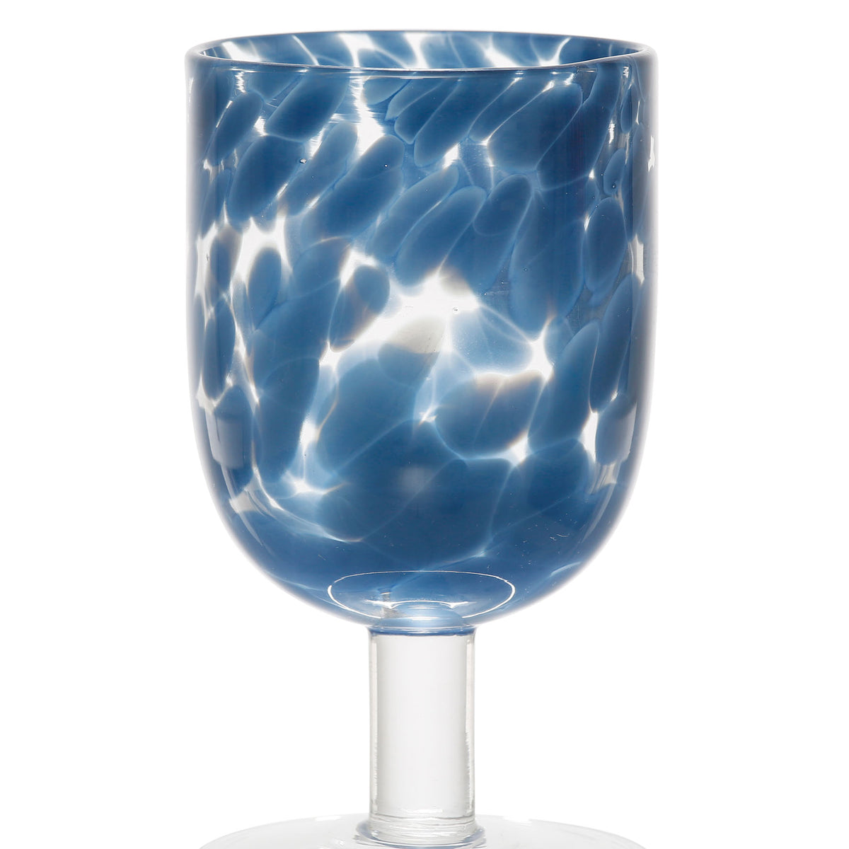 Wine Glass Preline Blue 30Cl-D8Xh14Cm Glass — The Hampton Home Shop