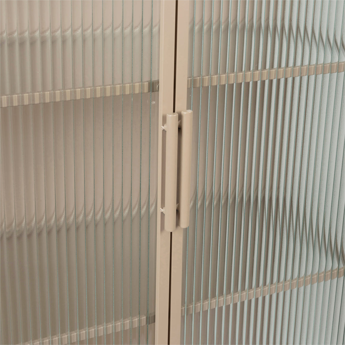 Cabinet 3L Lery Ivor 70X35H140 Iron+Tempered Glass — The Hampton Home Shop
