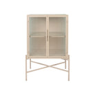 Cabinet 2L Lery Ivor 50X32Xh90 Iron+Tempered Glass — The Hampton Home Shop