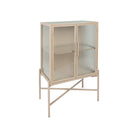 Cabinet 2L Lery Ivor 50X32Xh90 Iron+Tempered Glass — The Hampton Home Shop