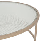 Nest Of 2 Tables Lery Ivo D90H37+D70H34 Iron+Glass — The Hampton Home Shop