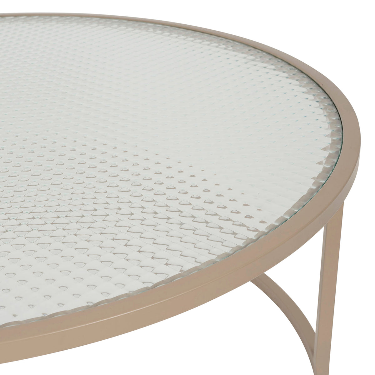 Nest Of 2 Tables Lery Ivo D90H37+D70H34 Iron+Glass — The Hampton Home Shop