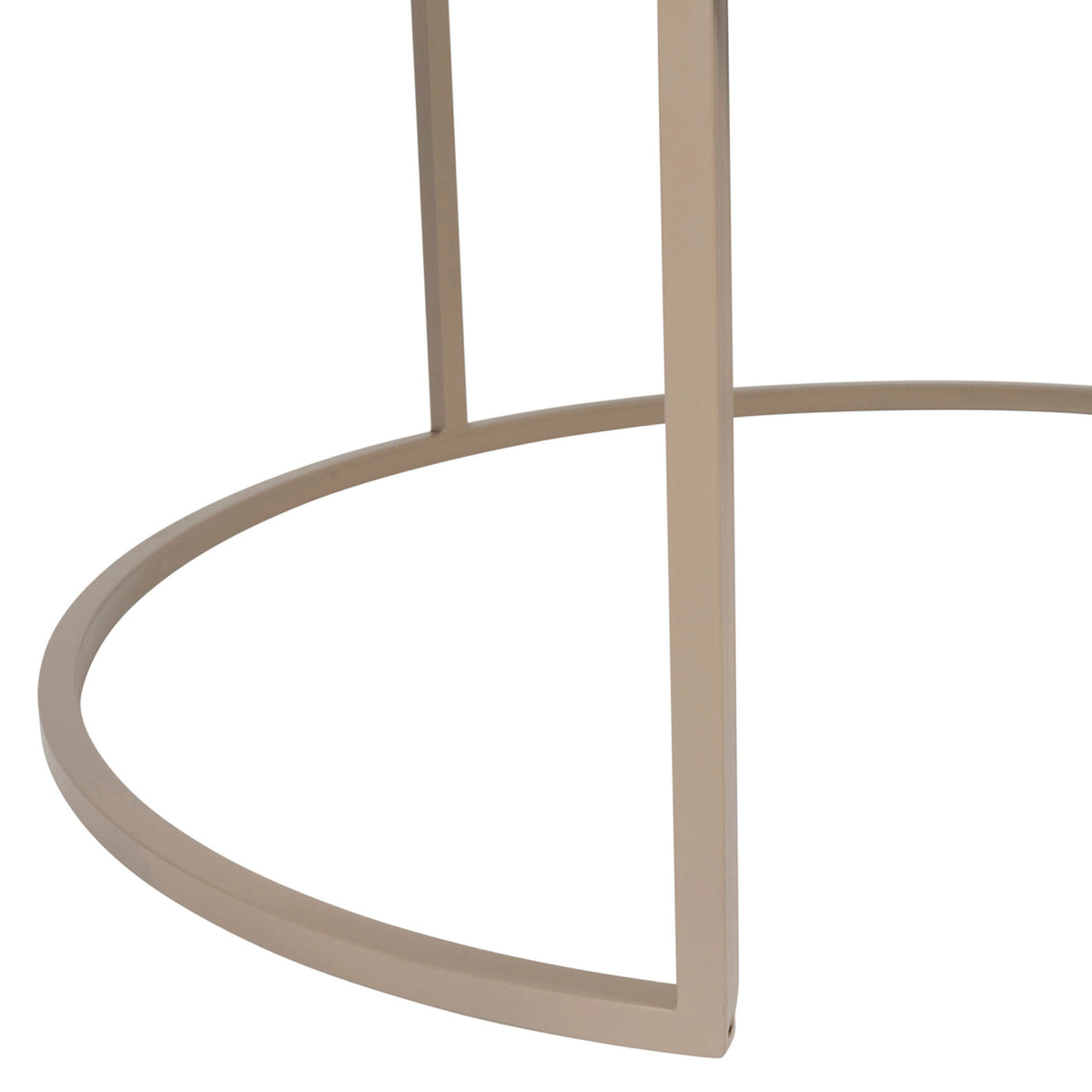 Nest Of 2 Tables Lery Ivo D90H37+D70H34 Iron+Glass — The Hampton Home Shop