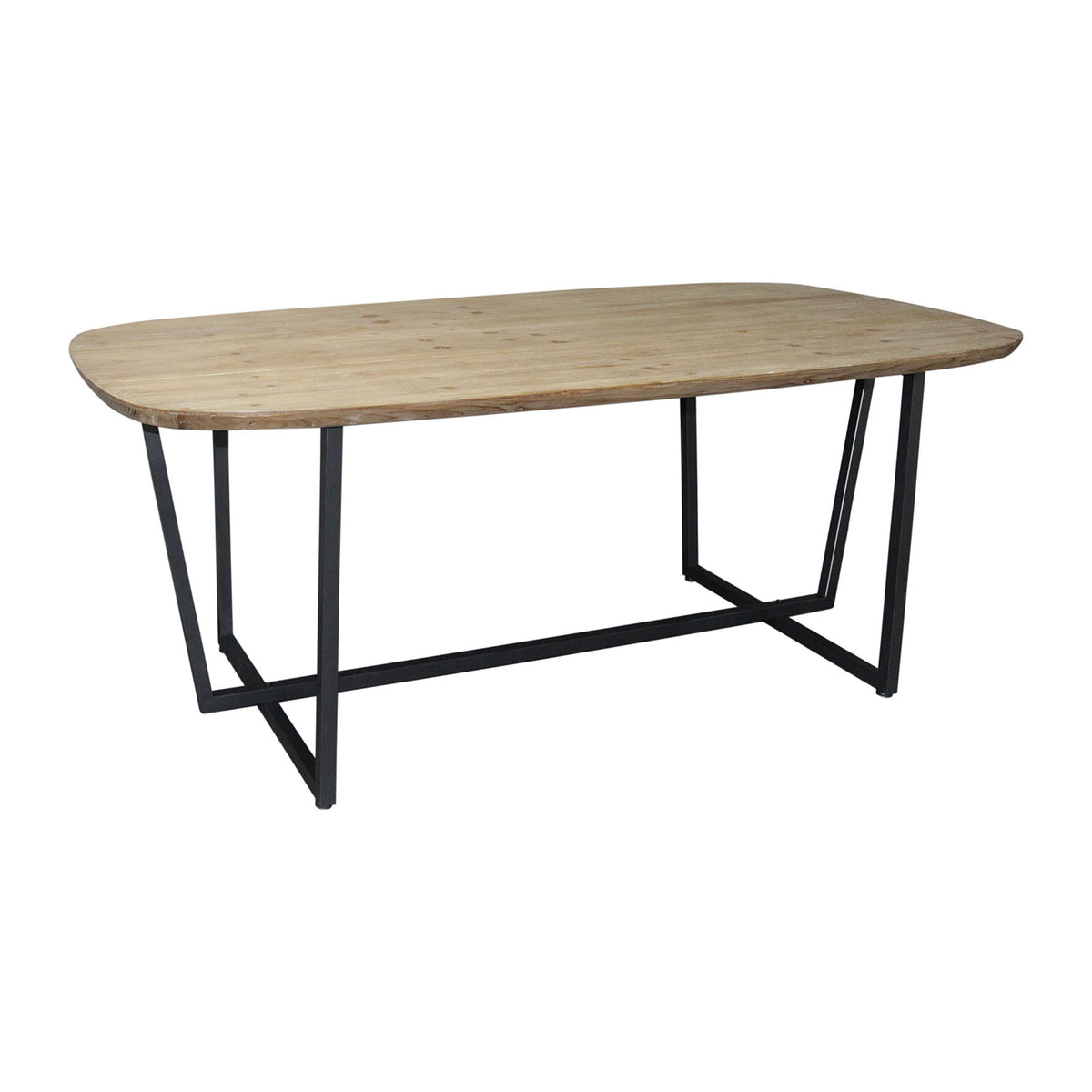 Dining Table Alpinia Nt+Black 200X100H75 Iron+Fir — The Hampton Home Shop