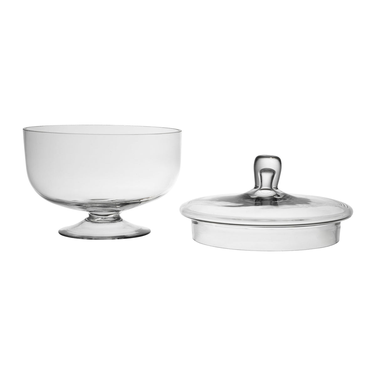 Stemmed Bowl With Lid Eloise D23.5Xh24Cm Glass — The Hampton Home Shop