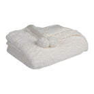 Plaid Songes White 170X130Cm Polyester — The Hampton Home Shop