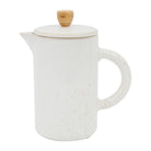 Plunger Coff Pot Nordika Speckled Wht 1L Stoneware — The Hampton Home Shop