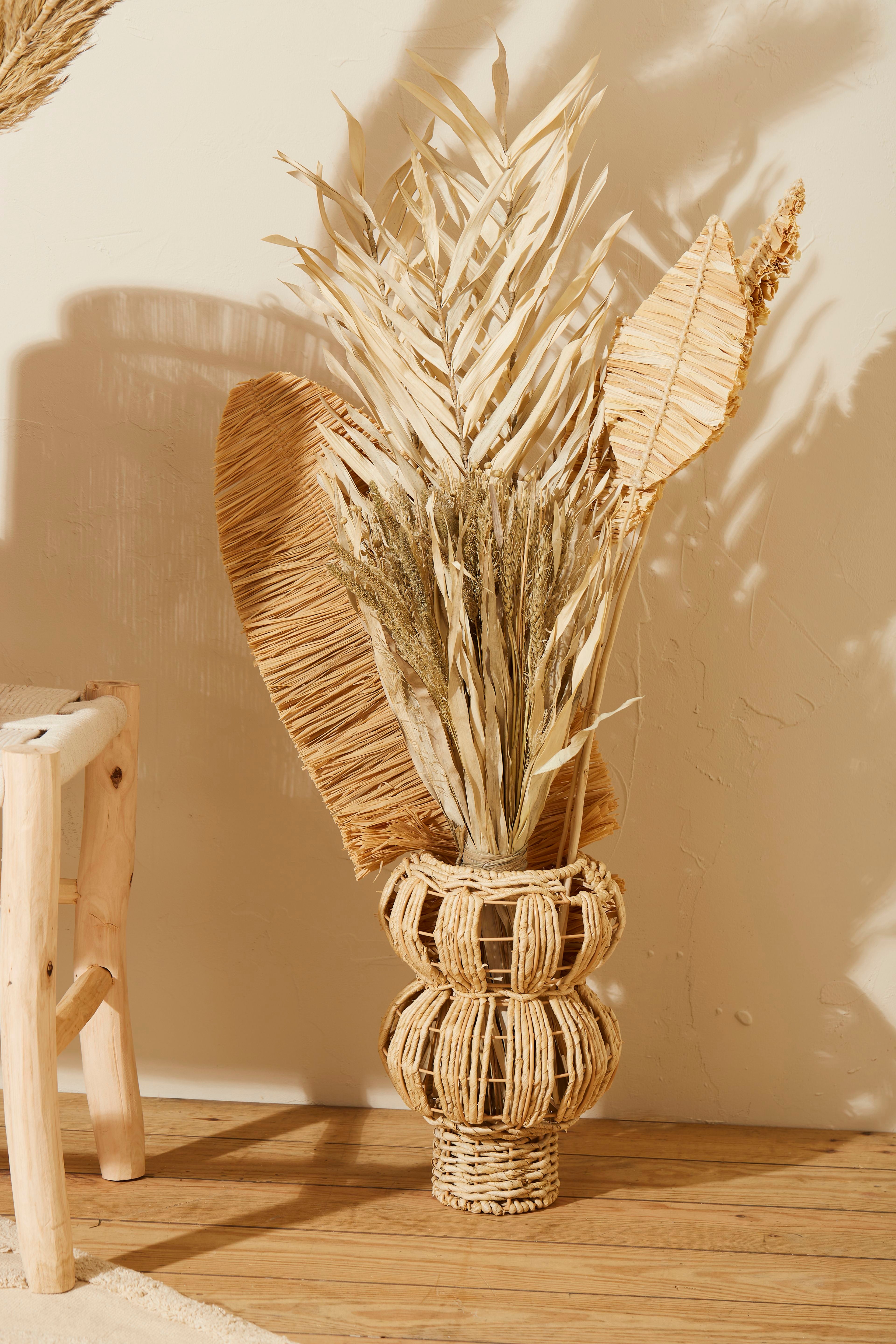 Bouquet Alpiste-Millet Nat H60 Dried Plants — The Hampton Home Shop